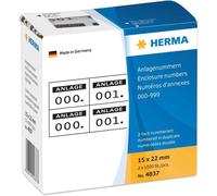 Herma Adhesive Enclosure Number Labels (15x22mm)