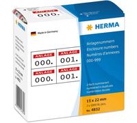 Herma Adhesive Enclosure Number Labels (15x22mm)