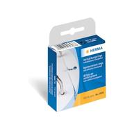 HERMA Anelli di Rinforzo su Rotolo, 500 pezzi, Ø 12 mm, autoadesivi, rinforzi perforati resistenti agli strappi, opachi, bianchi, dispenser in pellicola, anelli rinforzati adesivi per fori