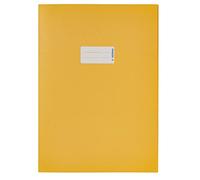 HERMA Copertina per libretto A4 giallo, copertina per libretto con campo di iscrizione in robusta carta riciclata e colori intensi, protezione per libretto per quaderni, colorata