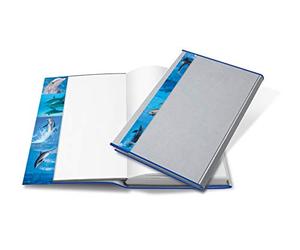 HERMA copertina per libro/buchschoner con motivo: delfino, Plastica, Trasparente, 1 pezzi 265 x 540 mm