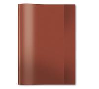 Herma, copertina per quaderni trasparente, formato A4, in plastica resistente e lavabile, per scuola, confezione da 10, colore marrone