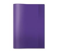 HERMA Copertina trasparente per quaderni, formato A4, realizzata in plastica resistente e lavabile, per scuola, viola, 7496