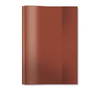 Herma copertina trasparente per quaderni, formato A5, in plastica resistente e lavabile, per scuola, 25 pezzi, colore marrone