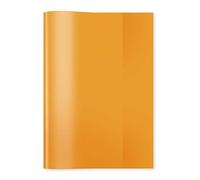 Herma, copertina trasparente per quaderni, formato A5, in plastica resistente e lavabile, per scuola, confezione da 10, colore arancione