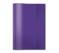 HERMA Copertina trasparente per quaderni, formato A5, realizzata in plastica resistente e lavabile, per scuola, viola 7486