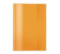 HERMA Copertina trasparente per quaderni, formato A5, realizzata in plastica resistente e lavabile, per scuola, arancione