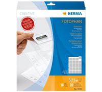 Herma - Custodie per diapositive piccole 5 x 5 cm, trasparente / opaco, 1 confezione, contenuto della confezione: 10 custodie