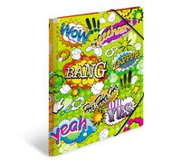 HERMA Elastic Folder Artline with Comics Motif, A4, Sturdy Plastic, with Inner P