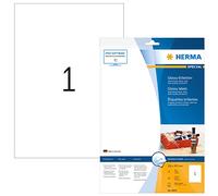 HERMA Etichette adesive A4 210 x 297 mm – Lucide per Inkjet – 10 etichette – Bianco