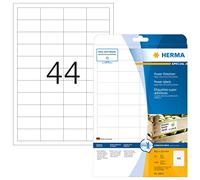 HERMA Etichette per Marcatura, 48,3 x 25,4 mm, Etichette Adesive A4 per Stampante, 44 Etichette per Foglio, Bianco