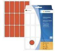 Herma - Etichette adesive permanenti - Red - 20 x 50 mm 480 etichette (32 foglio x 15) (2412) NEW