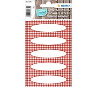HERMA Etichette autoadesive per marmellate, 76 x 23 mm, design vintage, per barattoli di spezie, 20 adesivi da cucina, 3639