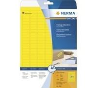 Herma Etichette per Marcatura, 25.4 x 10 mm, Etichette Adesive A4 per Stampante, 189 Etichette per Foglio, Giallo