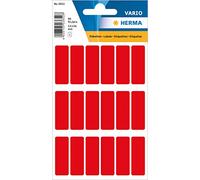 HERMA Etichette Multiuso, 18 Etichette per Foglio, 5 Fogli, 12 x 34 mm, 90 Etichette, Piccole Etichette autoadesive per Ufficio, Cucina, casa, Colore Rosso