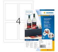 HERMA Etichette per Marcatura, 90 x 120 mm, Etichette Adesive A4 per Stampante, 4 Etichette per Foglio, Bianco