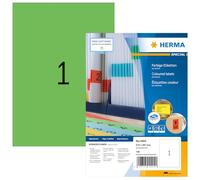 HERMA Etichette per Marcatura, 210 x 297 mm, Etichette Adesive A4 per Stampante, 1 Etichette per Foglio, Verde