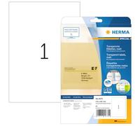 Herma Etichette per marcatura A4 210 x 297 mm - 1 etichetta per foglio - Trasparente