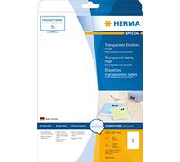 HERMA Etichette per Marcatura, 210 x 297 mm, Etichette Adesive A4 per Stampante, 1 Etichette per Foglio, Trasparente