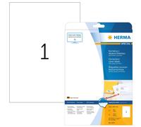 HERMA Etichette A4 Opache per Correzione, 210 x 297 mm, 25 Etichette per Foglio, Bianco