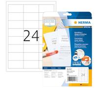 HERMA Etichette per Marcatura, 64,6 x 33,8 mm, Opaco, Adesivo Permanente, 600 Etichette / 25 Fogli, Bianco