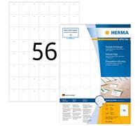 HERMA Etichette per Prezzi, 30 x 37 mm, Etichette Adesive A4 per Stampante, 56 Etichette per Foglio, Bianco