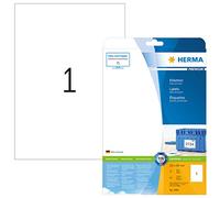 HERMA 5065 - Etichette premium A4, 210 x 297 mm, adesive permanenti, bianche