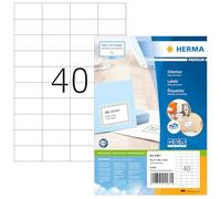 HERMA Etichette Universali A4, 52,5 x 29,7 mm, Bianco, Adesivo Permanente, 4000 Etichette / 100 Fogli, Garanzia di Non Inceppamento TÜV SÜD