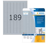 HERMA Extra-Strong Adhesive Silver Heavy Duty Weatherproof Foil Labels, 189 Labe