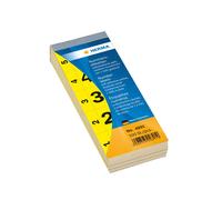 HERMA GmbH 28 x 56 mm Self-Adhesive Number Blocks - Yellow (Pack of 500)