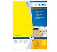 Herma High Quality Self-Adhesive Coloured Labels A4 100 Pieces (105x148mm)