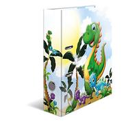 HERMA Kindergarten Registratore a leva con anelli Scuola dell'infanzia con motivo Dinos, A4, dorso 7 cm, cartonato, colori