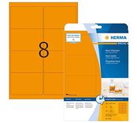 Herma Labels luminous orange 99,1x67,7 SuperPrint 200 pcs. - NUOVO