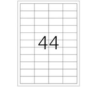 Herma - Labels white 48,3x25,4 SuperPrint 1100 pcs. , Bianco, Labels / pack - 1100 pcs. Sheets / pack - 25 pcs, 48, 3 x 25, 4 mm, A4 sheets, border on