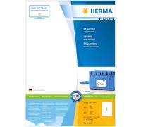 HERMA Etichette Universali, 210 x 297 mm, Etichette Adesive A4 per Stampante, 1 Etichette per Foglio, Bianco