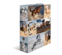 HERMA Lever Arch File Animals with Horses Motif, A4, 70 mm Spine, with Inner Pri