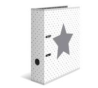 HERMA Lever Arch File Stars with White Dotted Motif, A4, 70 mm Spine, with Inner