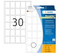 Herma Movables 10608 Multi-Purpose Labels 19 x 27 mm Removable Matte Paper White