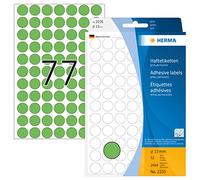 (TG. Ø 13 mm) Herma Multi-purpose labels ø 13mm green 2464 pcs. - NUOVO