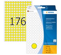 Herma Multi-purpose labels ø 8mm yellow 5632 pcs.