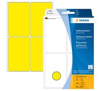 Herma Multi-purpose labels 52x82mm yellow 128 pcs.