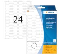Herma Multi-purpose ring labels 10x48 mm white semi-circle 600pcs.
