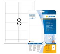 HERMA Name Badge Insert Refills, 8 Pieces Labels per A4 Sheet, 25 Sheets, 90 x 6