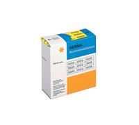 Herma Number labels triplicate numbers self-adhesive yellow/black