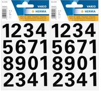 HERMA Numbers 25mm 0-9 weatherproof film black 1 sheet (Confezione da 2)