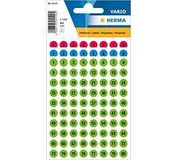 HERMA Numeri Adesivi permanenti Ø 8 mm Colorati