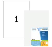HERMA Premium - Permanentklebeetiketten - weiß - A3 (297 x 420 mm) 100 Stck. ( 100 Bogen x 1 )
