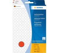 Herma Premium Quality Coloured Adhesive Dot Labels for Hand Lettering (Red)