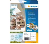 Herma Premium Quality Self-Adhesive Silphie Paper Labels A4 20 Pieces (Natural)