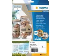 Herma Premium Quality Self-Adhesive Silphie Paper Labels A4 20 Pieces (Natural)
